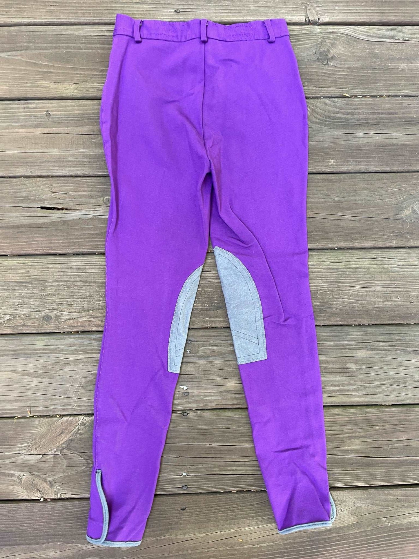ThriftedEquestrian Clothing 26 Annie's Equestrian Apparel Purple Breeches - 26R