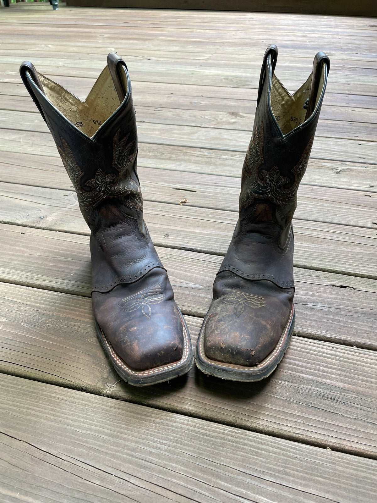 ThriftedEquestrian Shoes Men's 9.5 Double H Cowboy Boots - Men's 9.5