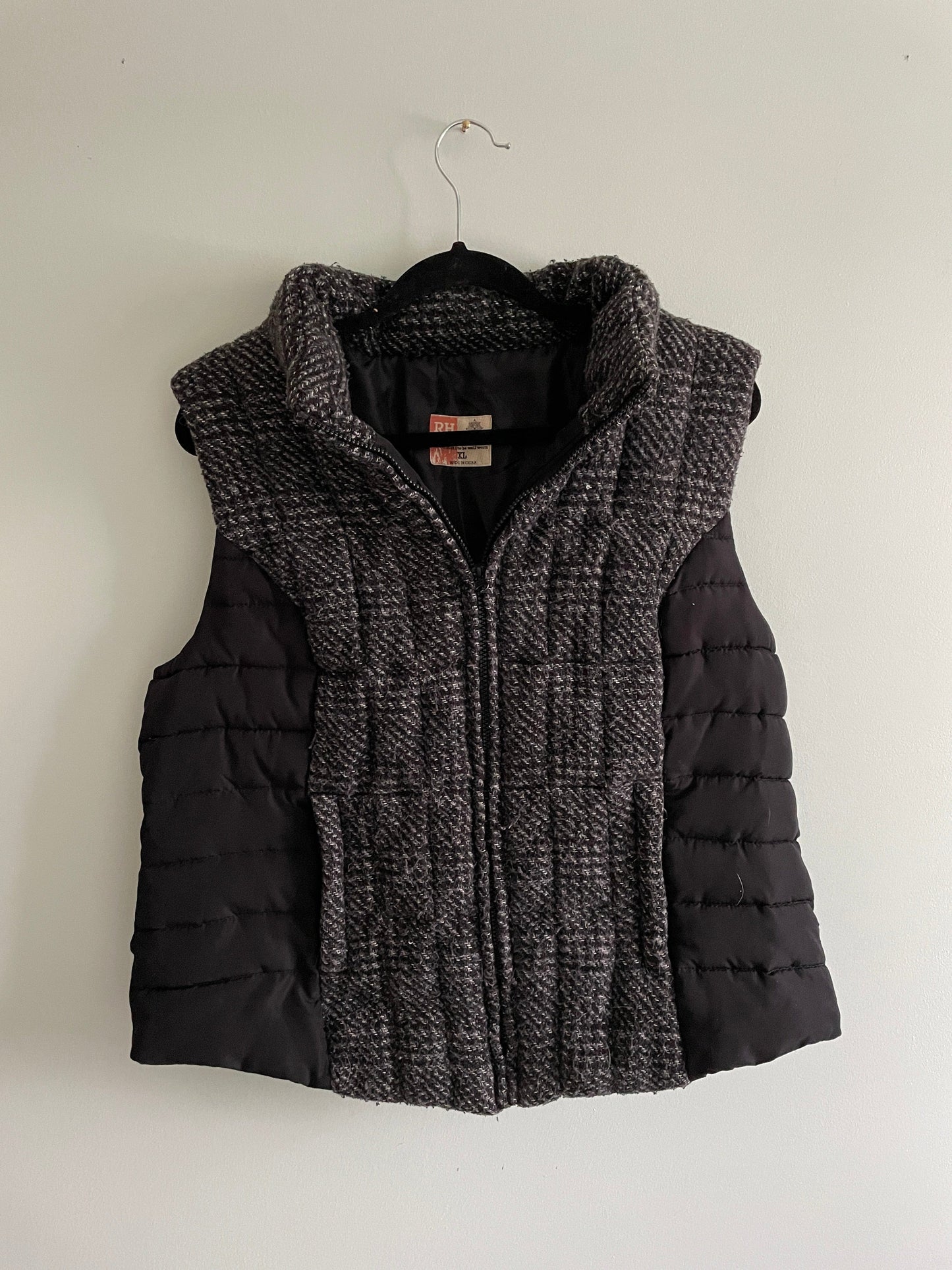 ThriftedEquestrian Vest XL / Grey/Black RuffHewn Vest - XL