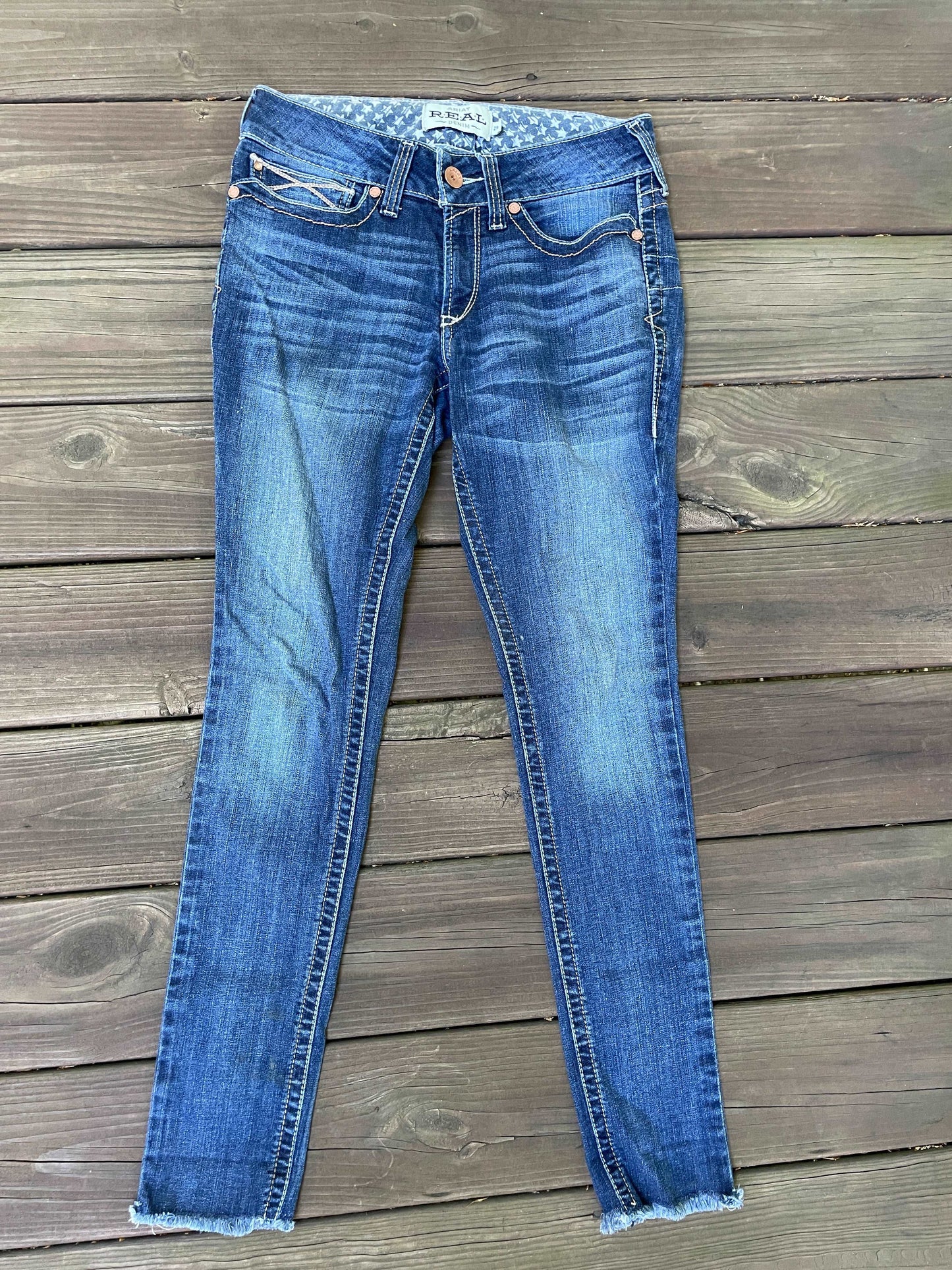 ThriftedEquestrian Clothing 29R Ariat Real Denim Skinny Jeans - 29R