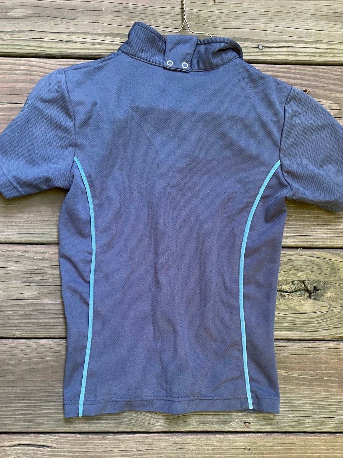 ThriftedEquestrian Clothing Small Riding Sport Short Sleeve Quarter Zip - Small