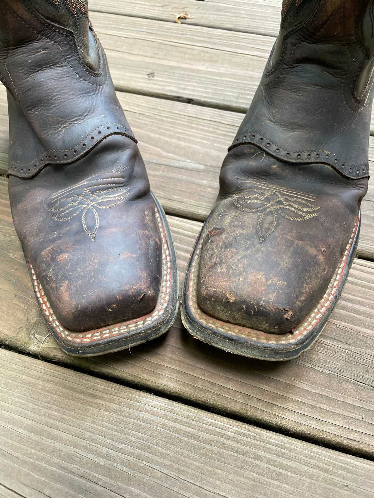 ThriftedEquestrian Shoes Men's 9.5 Double H Cowboy Boots - Men's 9.5