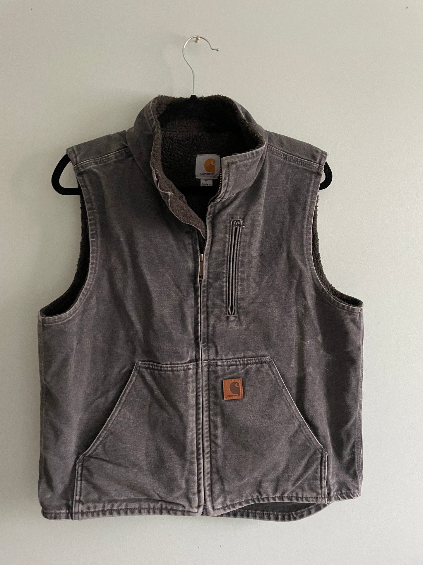 ThriftedEquestrian Vest Medium / Grey Carhartt Canvas Vest - Medium