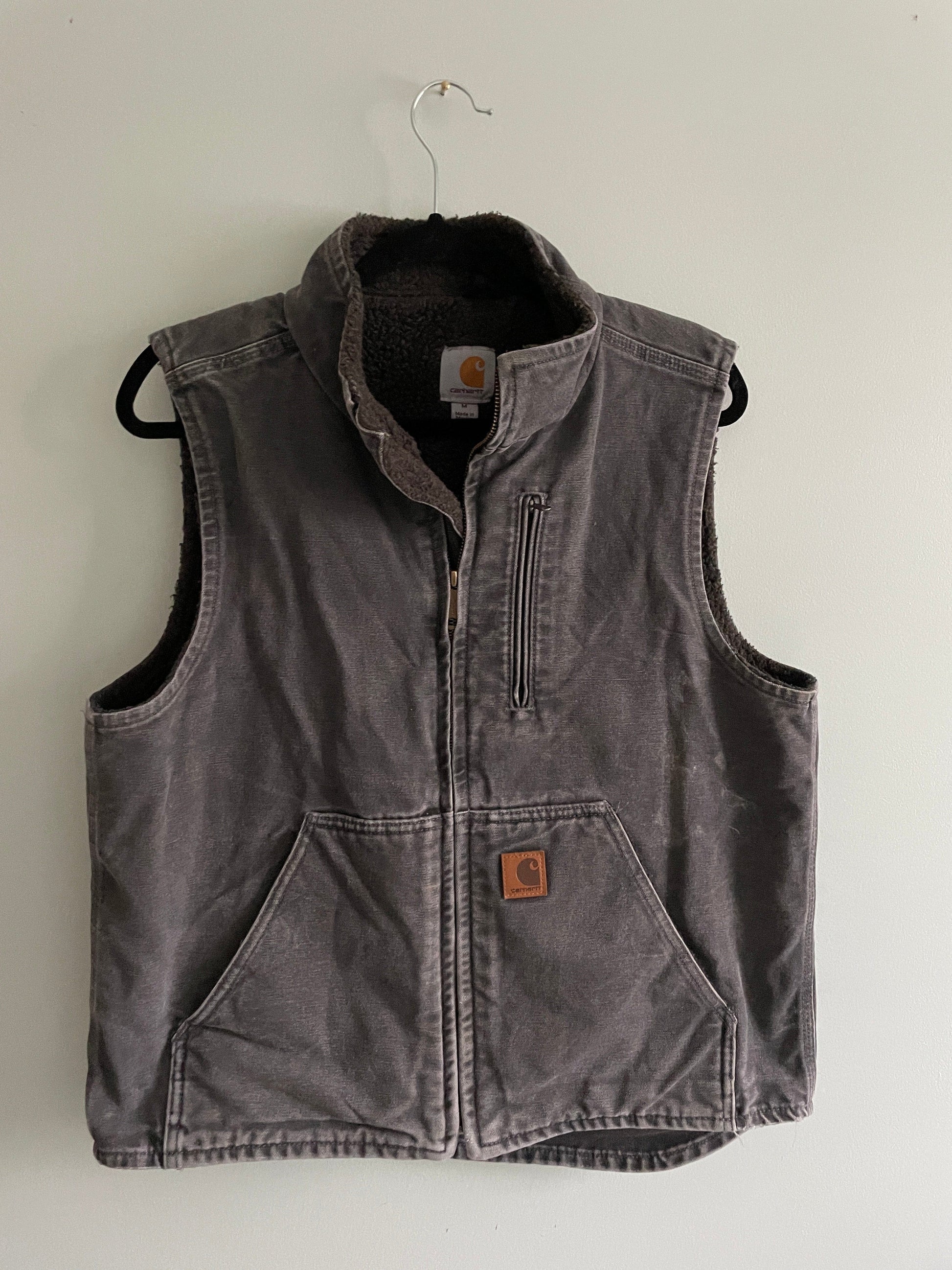 ThriftedEquestrian Vest Medium / Grey Carhartt Canvas Vest - Medium