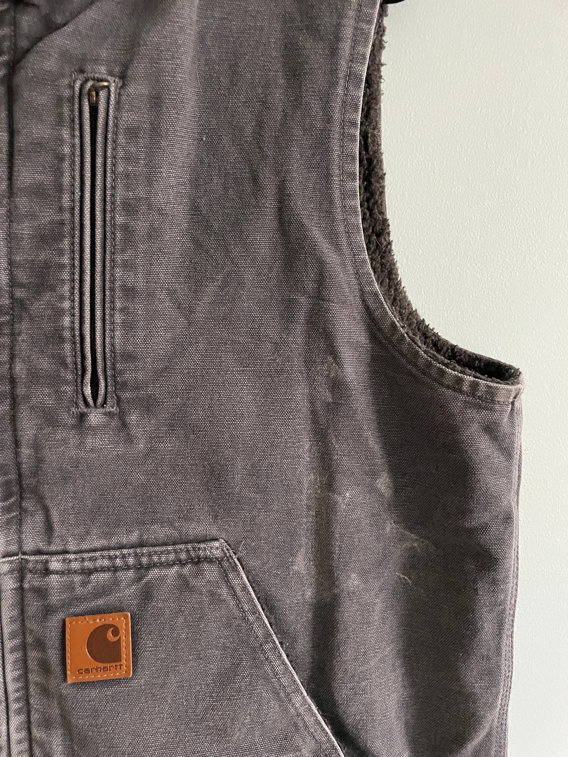 ThriftedEquestrian Vest Medium / Grey Carhartt Canvas Vest - Medium
