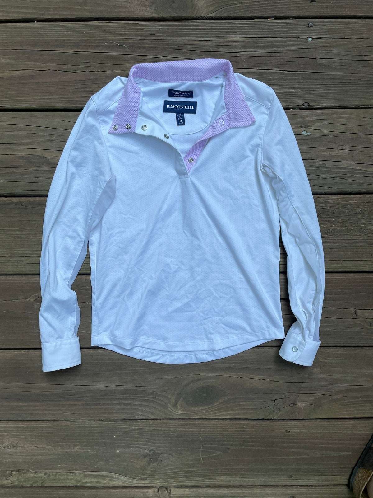 ThriftedEquestrian Clothing Medium Kids Beacon Hill Talent Yarn Show Shirt - Youth Medium