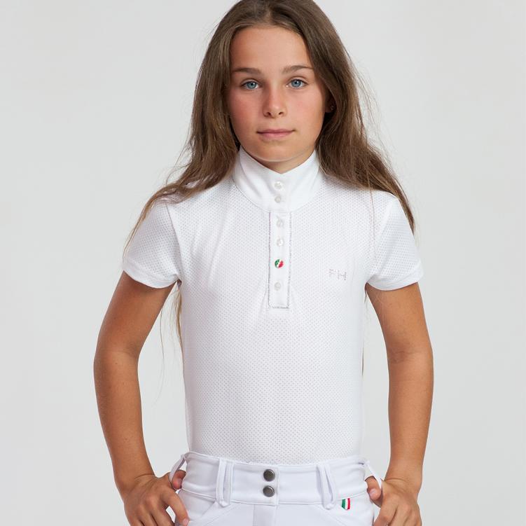 ThriftedEquestrian Clothing Youth 10 For Horses Milly Show Shirt - Youth 10
