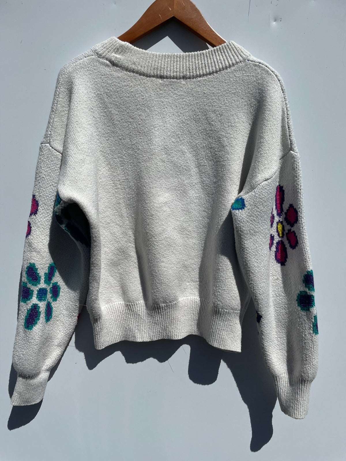 ThriftedEquestrian Clothing Medium Wild Fable Flower Printed Sweater - Medium