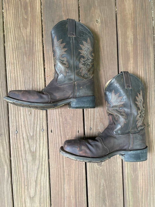 ThriftedEquestrian Shoes Men's 9.5 Double H Cowboy Boots -  Men's  9.5