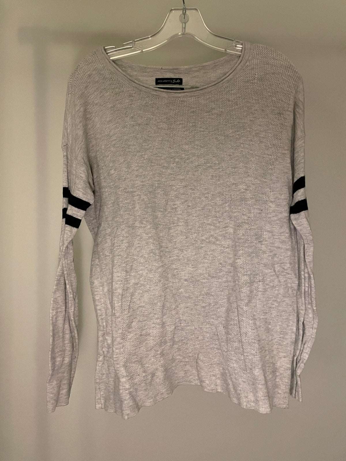 ThriftedEquestrian Sweater Medium American Eagle Grey Sweater