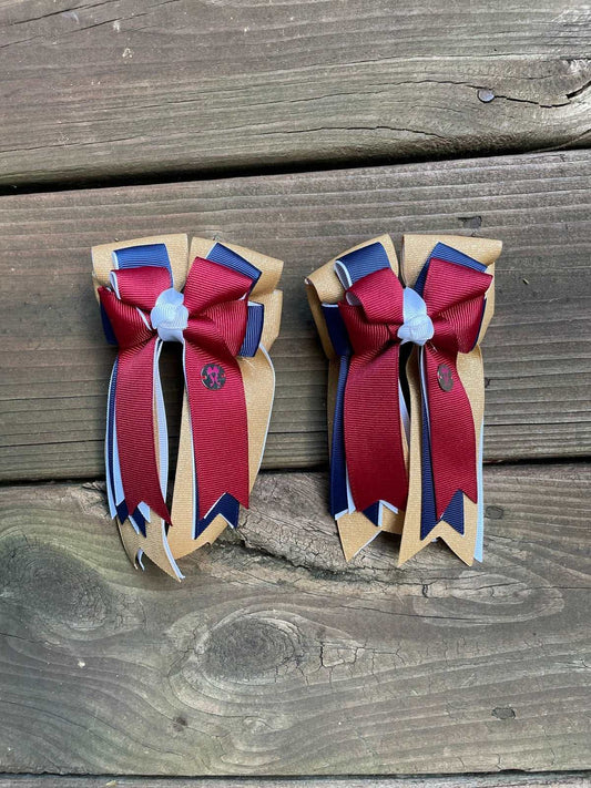 ThriftedEquestrian Apparel & Accessories OSFA PonyTailBows Hair Bows - Youth