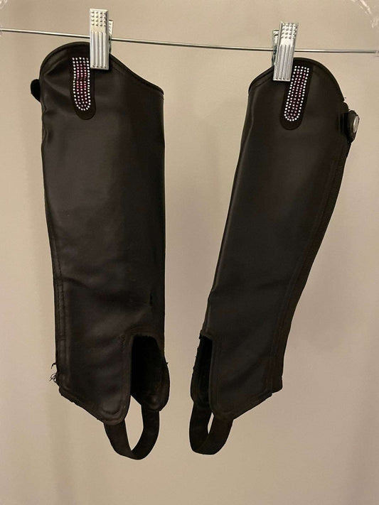 ThriftedEquestrian Boots Youth 8-9 Years Horze Half Chaps - Youth 8-9 Years Old