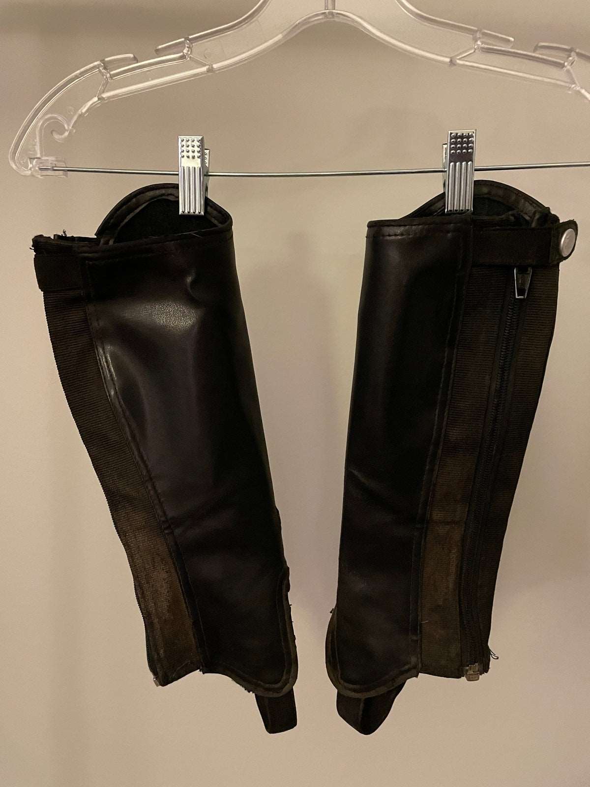 ThriftedEquestrian Boots Youth 8-9 Years Horze Half Chaps - Youth 8-9 Years Old