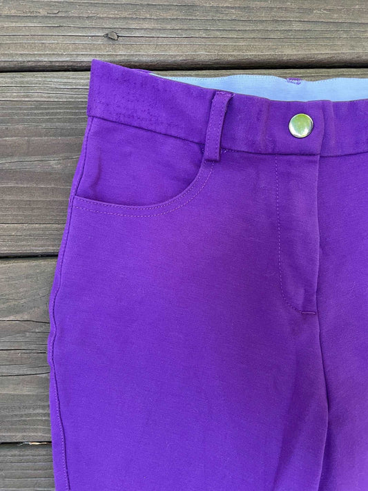 ThriftedEquestrian Clothing 26 Annie's Equestrian Apparel Purple Breeches - 26R