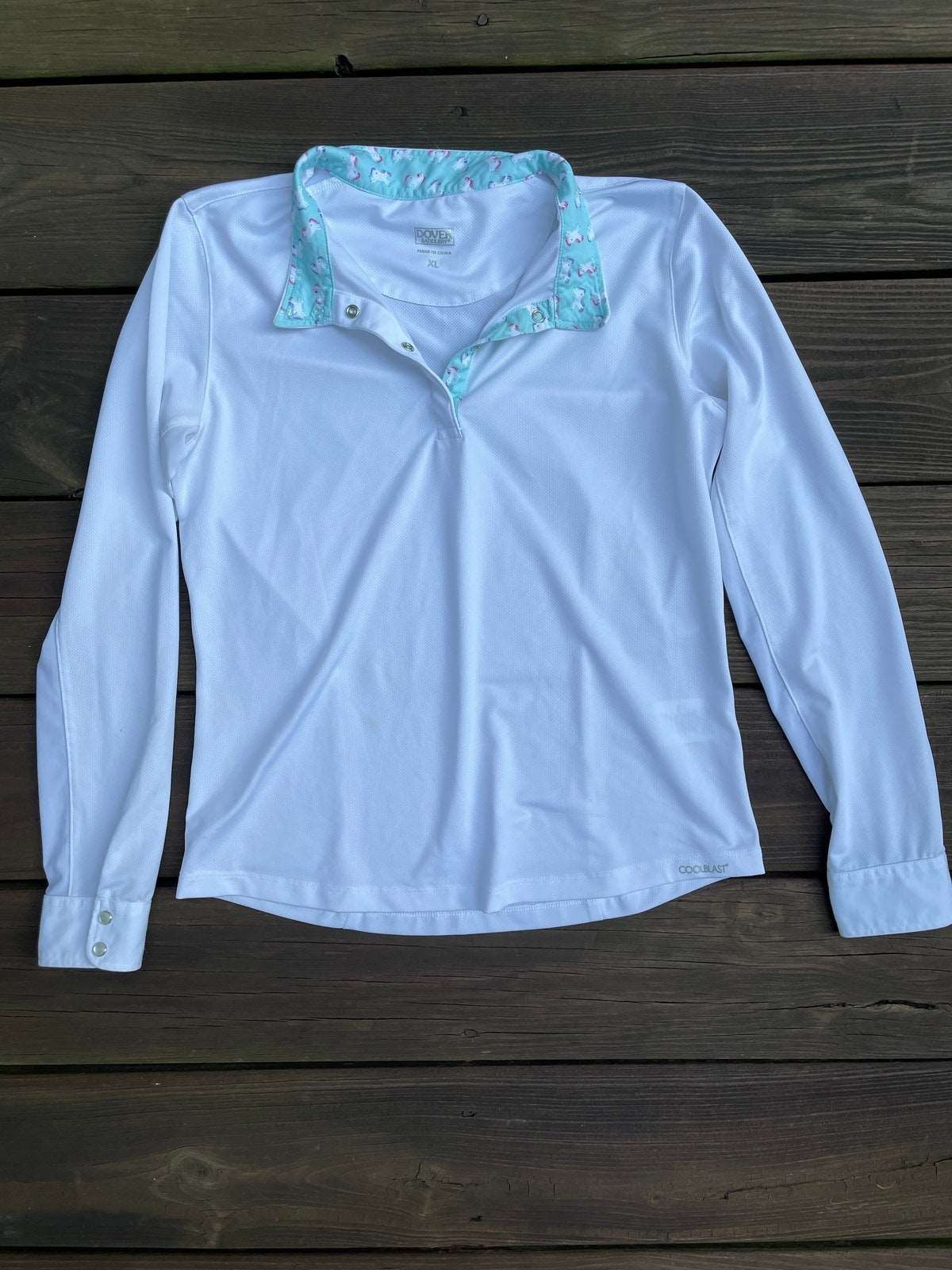 ThriftedEquestrian Clothing Youth XL Dover Saddlery Show Shirt - Youth XL