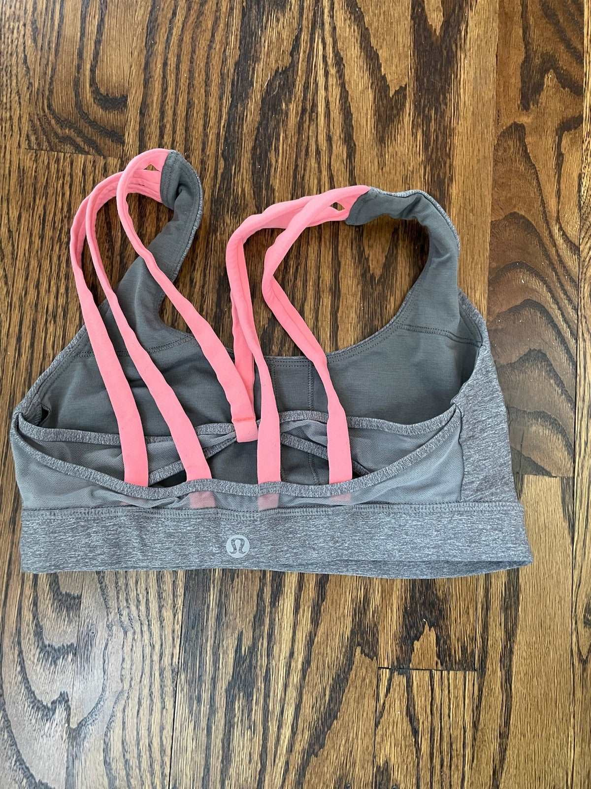 ThriftedEquestrian Clothing 4 Grey and Pink Lululemon Energy Sports Bra - 4