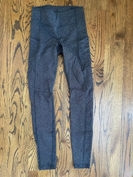 ThriftedEquestrian Clothing 4 Lululemon Wunder Under Winter Fabric Legging - 4