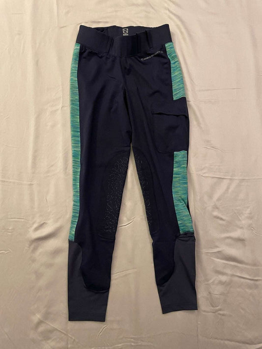 ThriftedEquestrian Clothing XS Noble Equestrian Balance Silicone Knee Patch Tights - XS