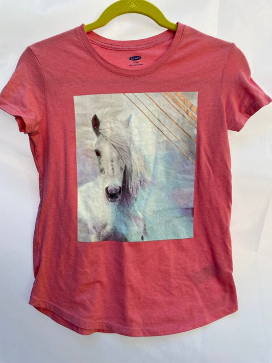 ThriftedEquestrian Clothing Youth XL Old Navy Horse Print Tee - Youth XL