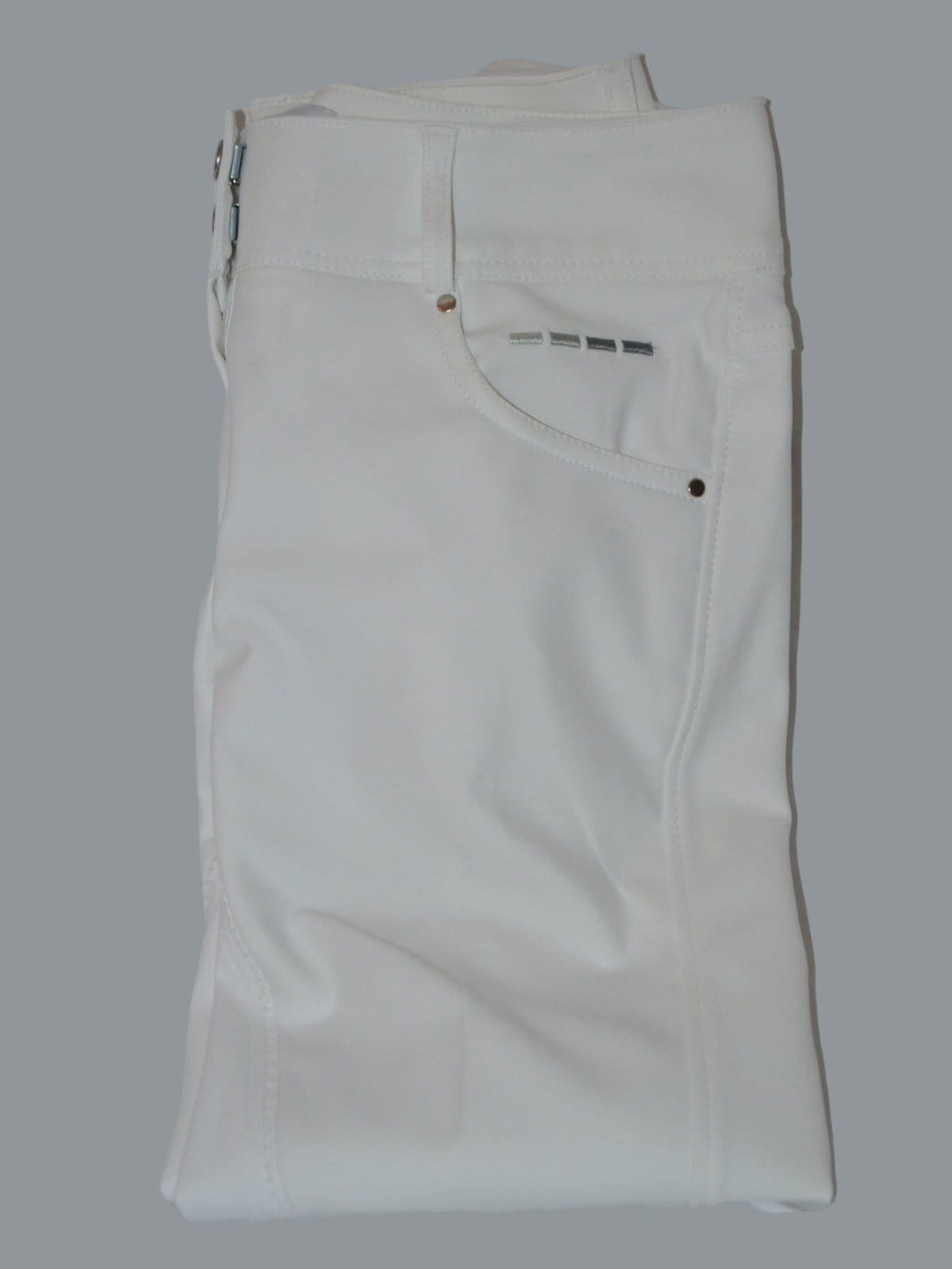 ThriftedEquestrian Clothing 26L Smartpak Full Seat White Breeches - NWT 26L