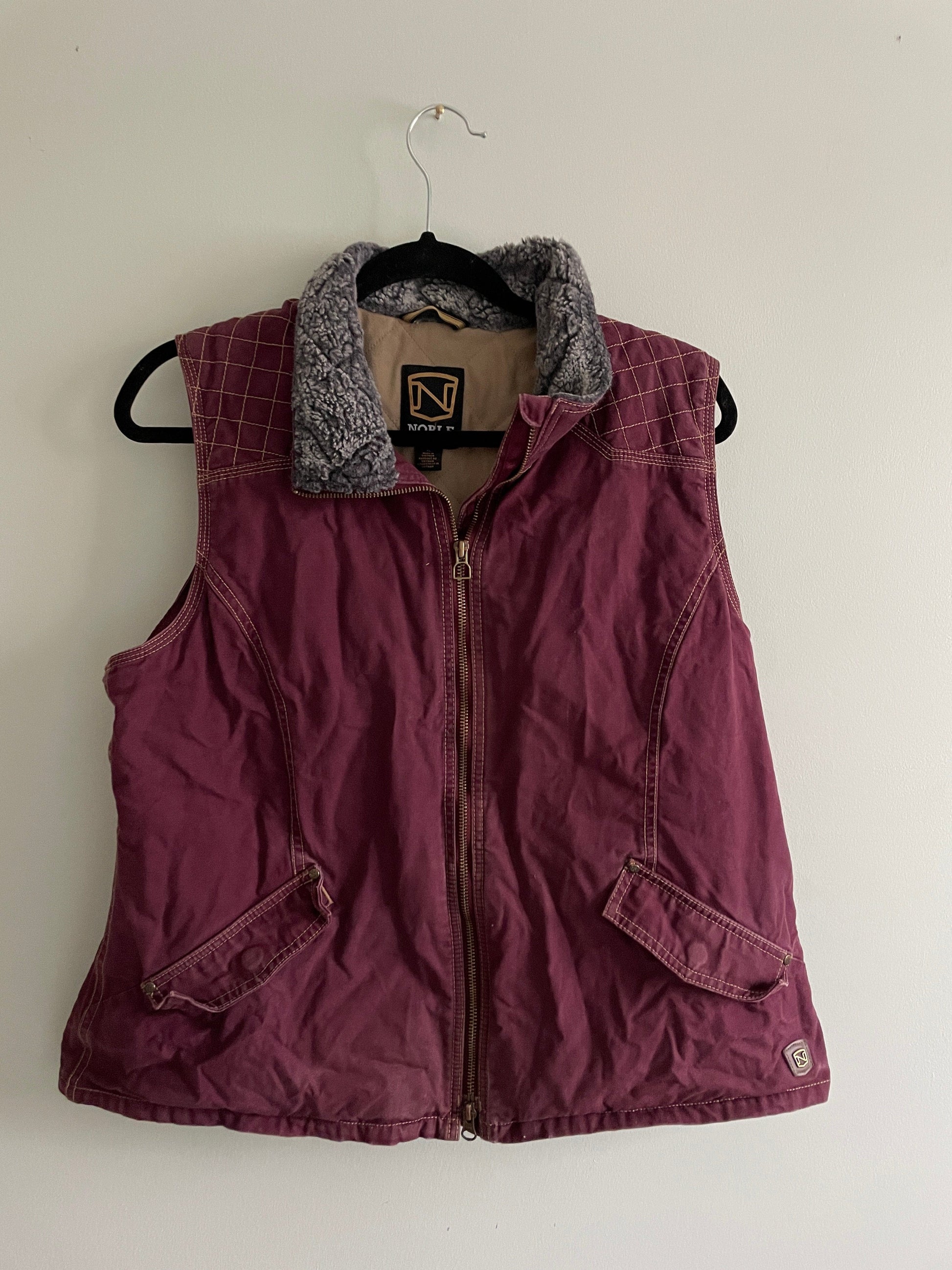 ThriftedEquestrian XL / Burgundy Noble Equestrian Vest - XL