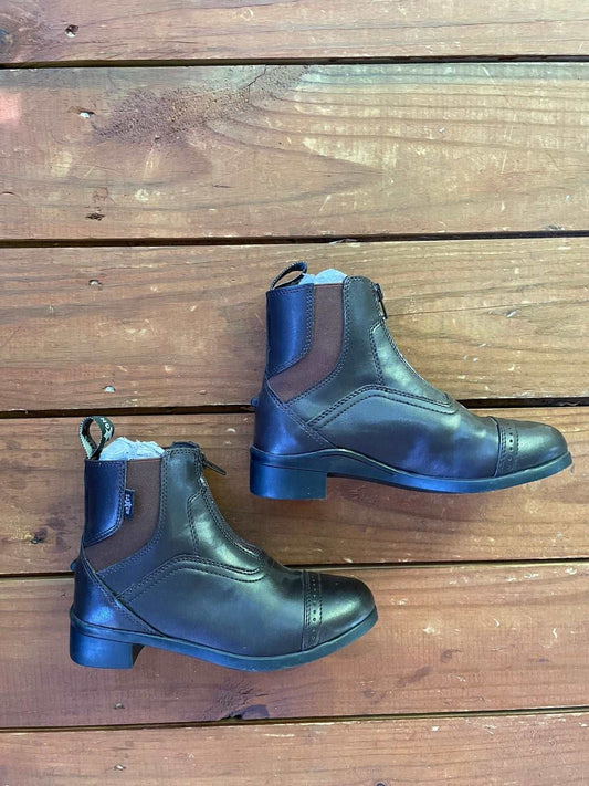 ThriftedEquestrian Shoes Youth 2 Saxon Kids Paddock Boots - 2