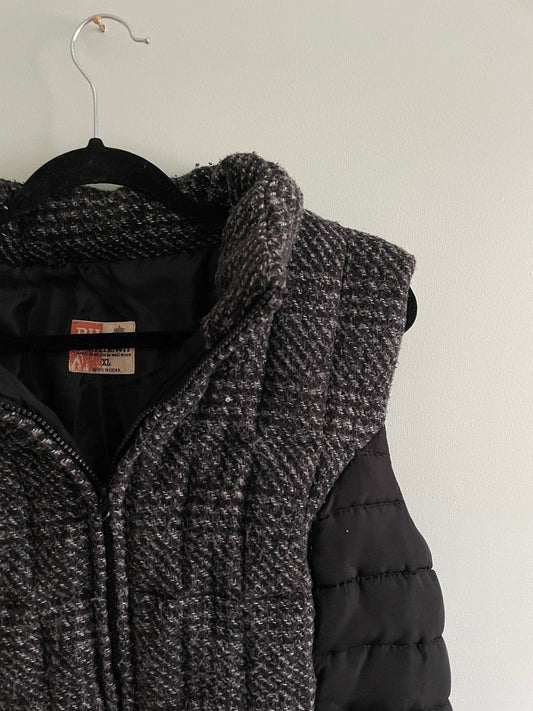 ThriftedEquestrian Vest XL / Grey/Black RuffHewn Vest - XL